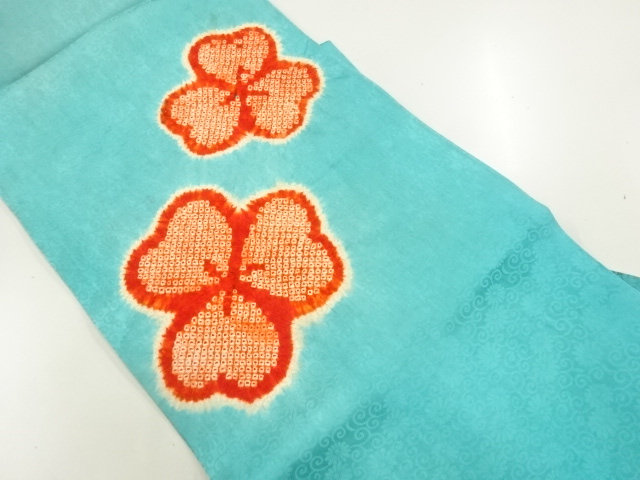 JAPANESE KIMONO / ANTIQUE NAGOYA OBI / SILK / FLOWERS